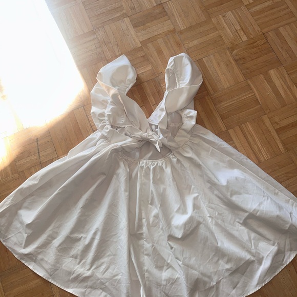 White Ruffle Dress - Picture 5 of 5